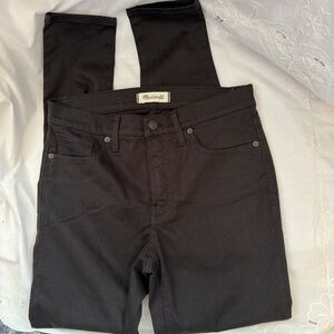 Madewell black size 28 “9” high rise” skinny cropped jeans #denim #highwaisted